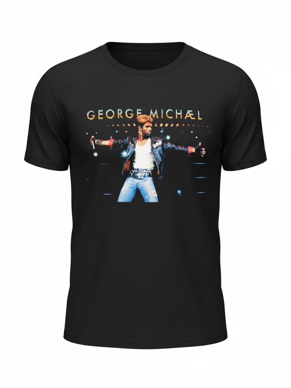 George Michael Short Sleeve Graphic Tee Size XS